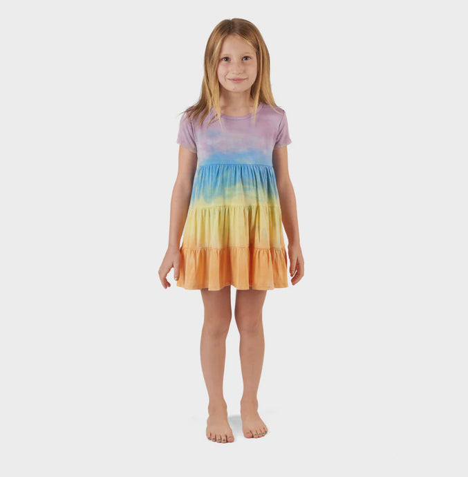 Fairwell - Panel Dress - In Sunset