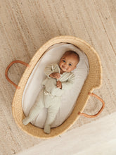 Load image into Gallery viewer, Quincy Mae - Organic Baby Swaddle - Fog Stripe