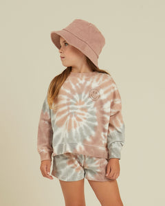 Rylee + Cru - Boxy Pullover - Rainbow Tie Dye