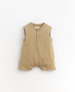 Play Up - Organic Sleeveless Jumpsuit - Tea Tree