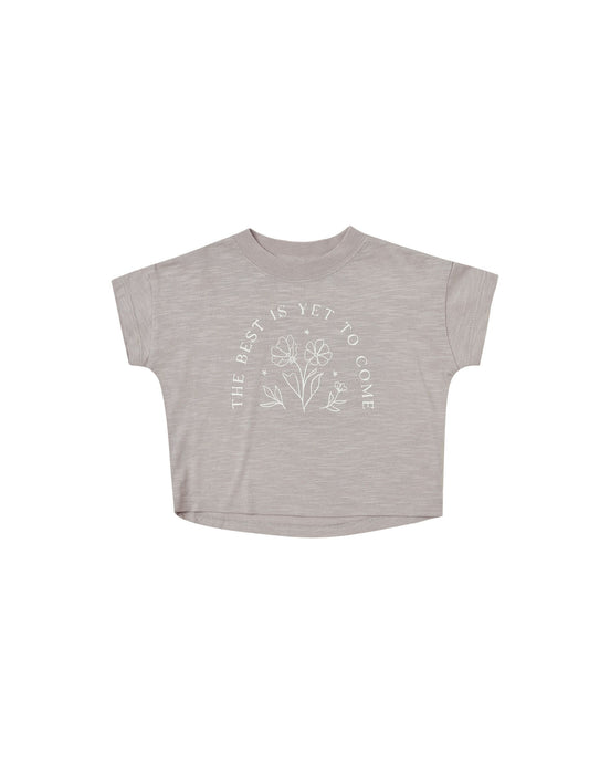 Rylee + Cru - The Best Is Yet To Come Boxy Tee - Cloud