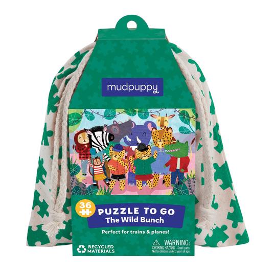 Mudpuppy - Puzzle To Go - The Wild Bunch