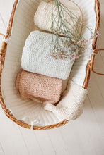 Load image into Gallery viewer, Fin &amp; Vince - Cozy Waffle Blanket Throw - Peach