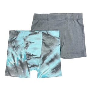 Esme - Boys Boxer 2 Pack Set - Aqua Tie Dye/Grey