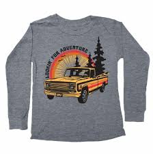 Lookin' For Adventure Long Sleeve Tee - Tri Gray