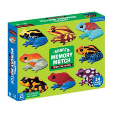 Load image into Gallery viewer, Tropical Frogs Shaped Memory Match