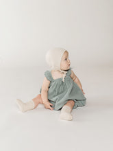 Load image into Gallery viewer, Quincy Mae - Organic Cotton Gauze Ruffled Tube Dress - Ocean