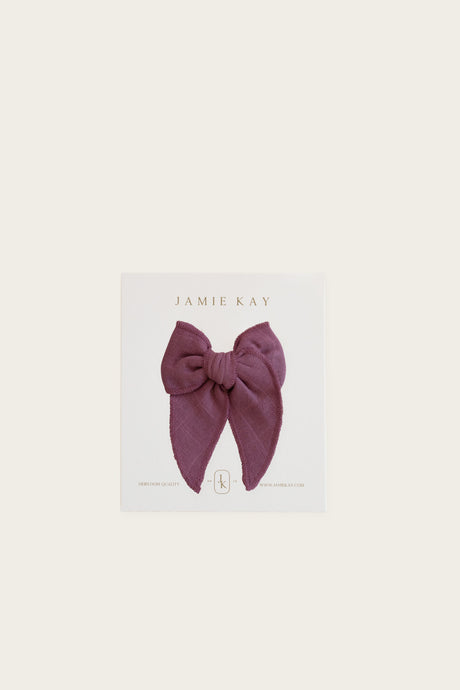 Jamie Kay - Organic Cotton Muslin Bow - Tulipwood