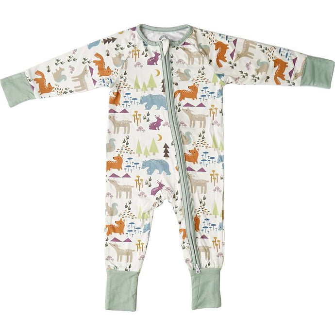 Emerson and Friends - Forest Friends Animals Bamboo Convertible Footie Pajama