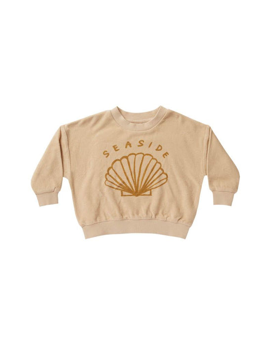 Rylee + Cru - Seaside Terry Crewneck - Shell