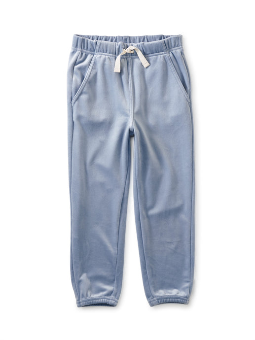 Tea Collection - Very Velour Joggers - Blue Fog