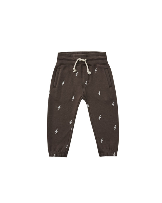 Lightning Bolts Jogger Pants - Vintage Black