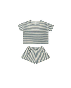 Rylee + Cru - Slub Knit Set - Sea Stripe