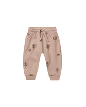 Load image into Gallery viewer, Rylee + Cru - Jogger Sweatpant - Hot Air Balloons - Rose