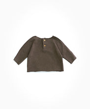 Load image into Gallery viewer, Play Up - Organic Cotton Top W/ Wood Buttons - Walnut