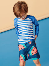 Load image into Gallery viewer, Tea Collection - Mid-Length Swim Trunks - Wax Print Watermelon