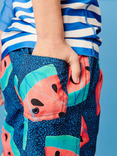 Load image into Gallery viewer, Tea Collection - Mid-Length Swim Trunks - Wax Print Watermelon