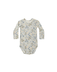 Quincy Mae - Bamboo Long Sleeve Bodysuit - Winter Garden