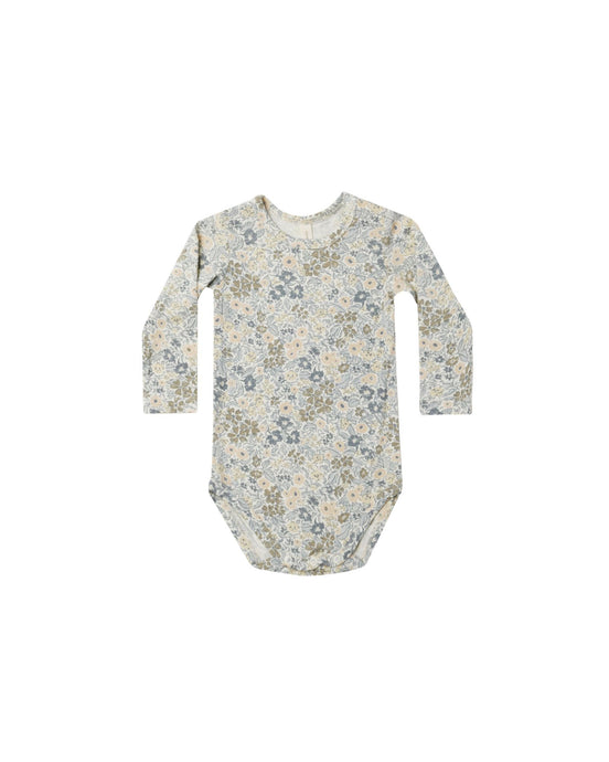 Quincy Mae - Bamboo Long Sleeve Bodysuit - Winter Garden
