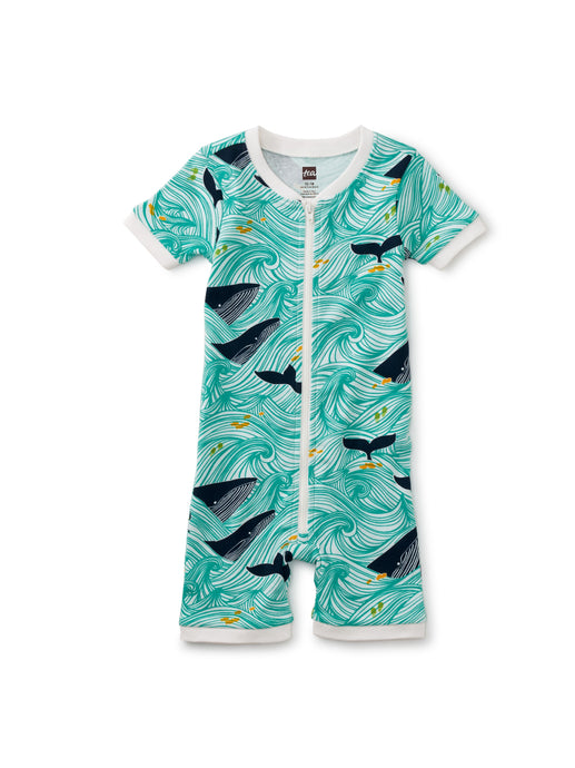 Tea Collection - Rockabye Baby Pajamas - Scottish Whale Waves