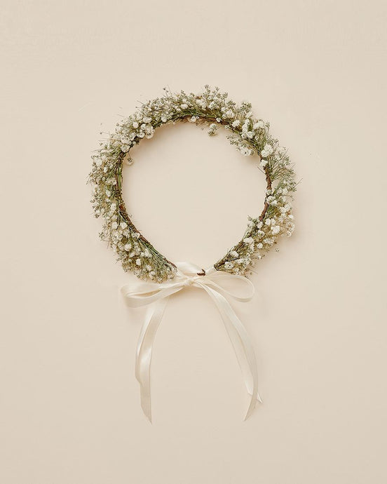 Noralee - Baby's Breath Dried Floral Crown - White