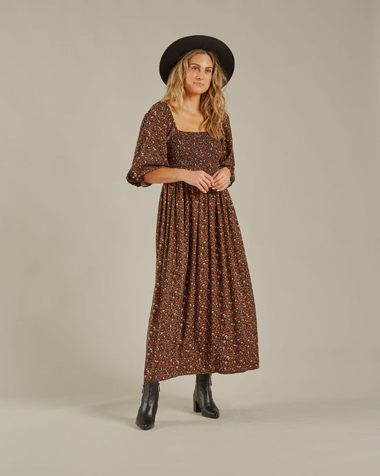 Rylee + Cru - Women's Winter Bloom Adelaide Dress - Vintage Black