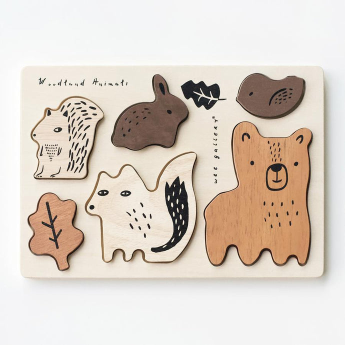 Wee Gallery - Wooden Tray Puzzle - Woodland