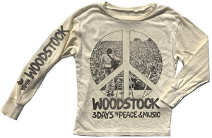 Rowdy Sprout - Woodstock Long Sleeve Tee - Cream Soda