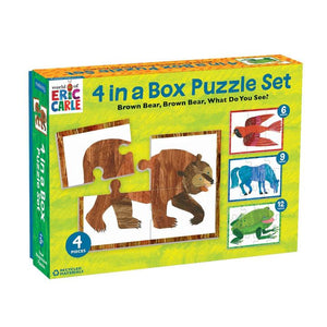 Mudpuppy - Brown Bear Puzzle Set of Four 3 Pc.