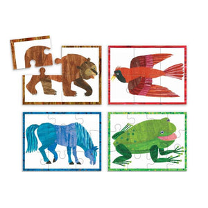 Mudpuppy - Brown Bear Puzzle Set of Four 3 Pc.