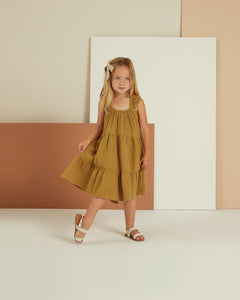 Rylee + Cru - Gold Abbie Tiered Maxi - Gold