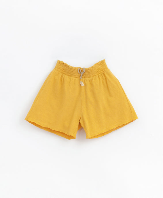 Play Up - Organic Cotton Linen Blend Shorts - Adobe