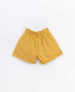Play Up - Organic Cotton Linen Blend Shorts - Adobe