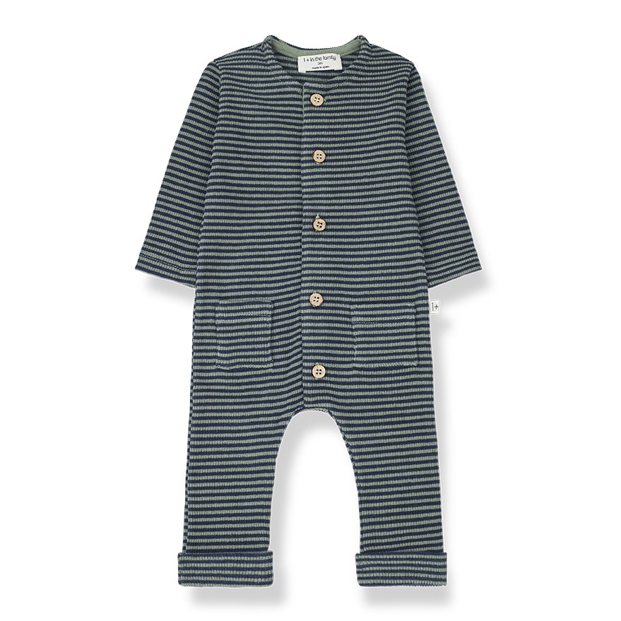 1 + In The Family - Zabar Jumpsuit - Alpine-Navy