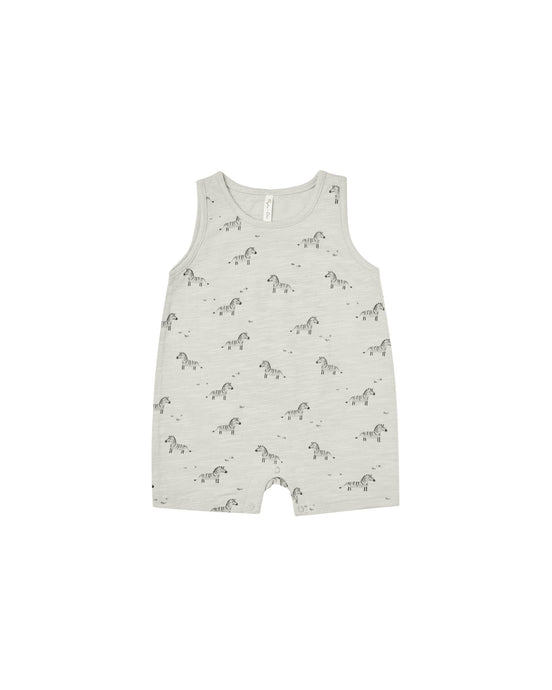 Rylee + Cru - Sleeveless One-Piece - Zebra