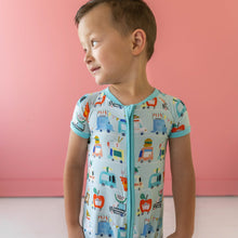 Load image into Gallery viewer, Little Sleepies - Food Trucks Bamboo Viscose Shorty Zippy