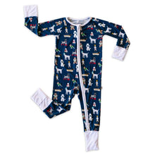 Load image into Gallery viewer, Puppy Love (White Trim) Convertible Romper/Sleeper