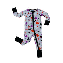 Load image into Gallery viewer, Little Sleepies - Trick or Treat Bamboo Viscose Zippy